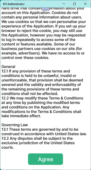 Terms of Service bottom