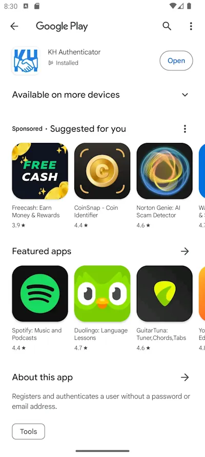 Google Play Store Open