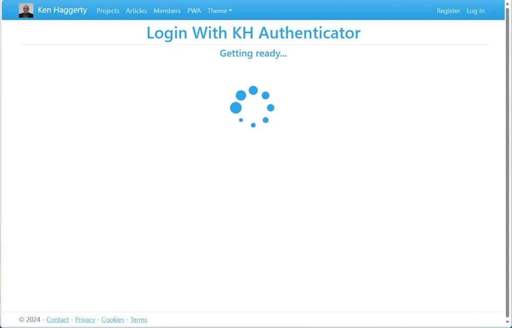 Login with KH Authenticator