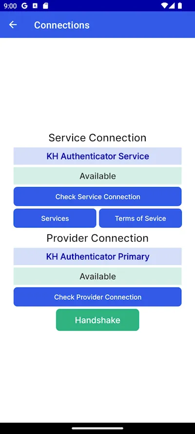 Connections page