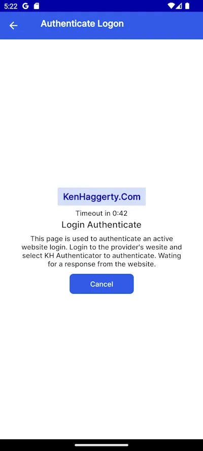 Authenticate login